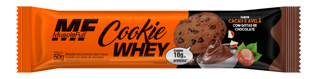 Cookie Whey Cacau e Avelã  - Muscle Full